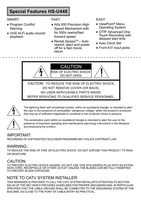 Mitsubishi HSU448 VCR Operating Manual